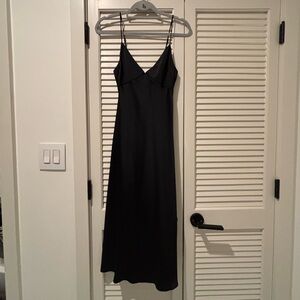 Abercrombie & Fitch Black Spaghetti Strap Maxi Dress